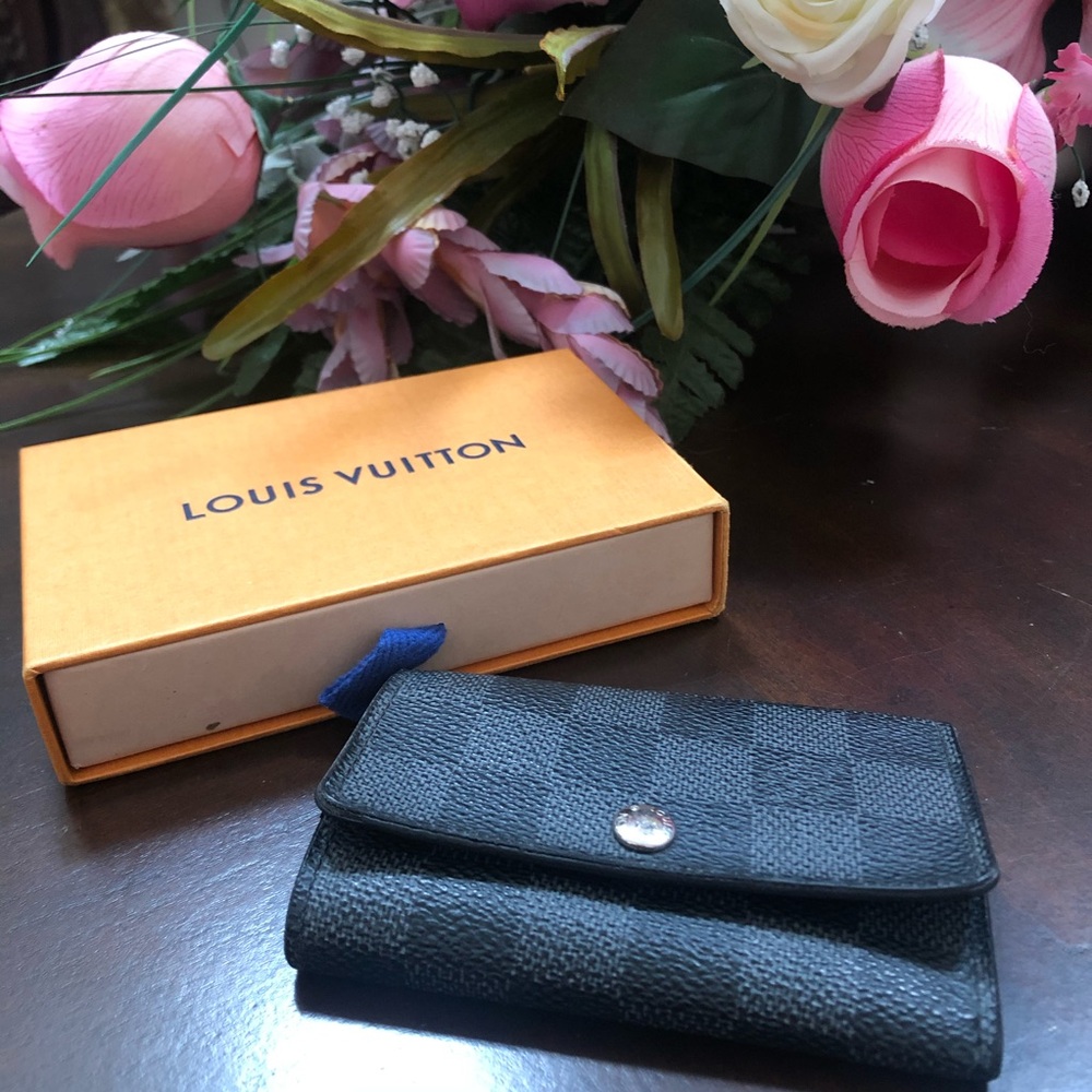 Louis Vuitton 6 keycles/card case damier graphite